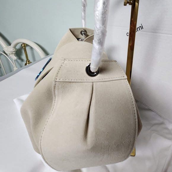 New in Box Coperni Large Ring Bag Beige Silver - Picture 10 of 12